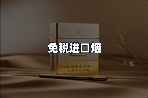 免税进口烟